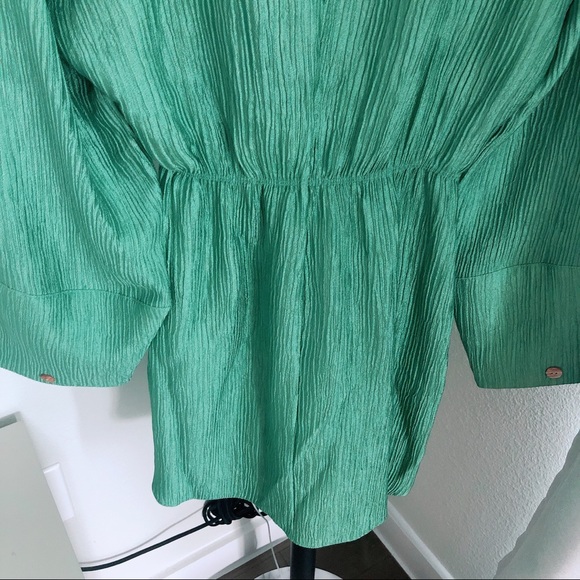 NWT Nanushka Pleated twist-front dress green - Picture 11 of 13